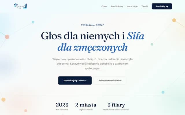 Fundacja JJ Group - strona www